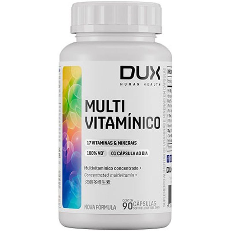 multivitamínico dux nutrition 90 cápsulas