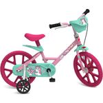 bicicleta unicórnio aro 14 rosa bandeirantes