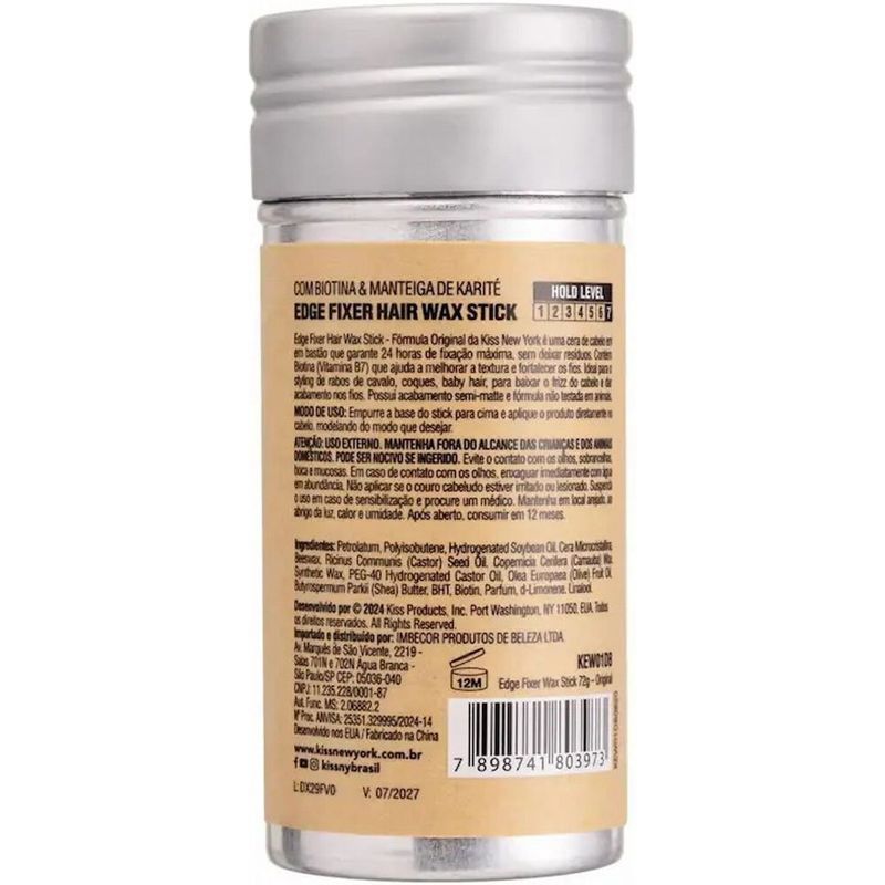 cera em stick kiss new york edge fixer wax original 72g