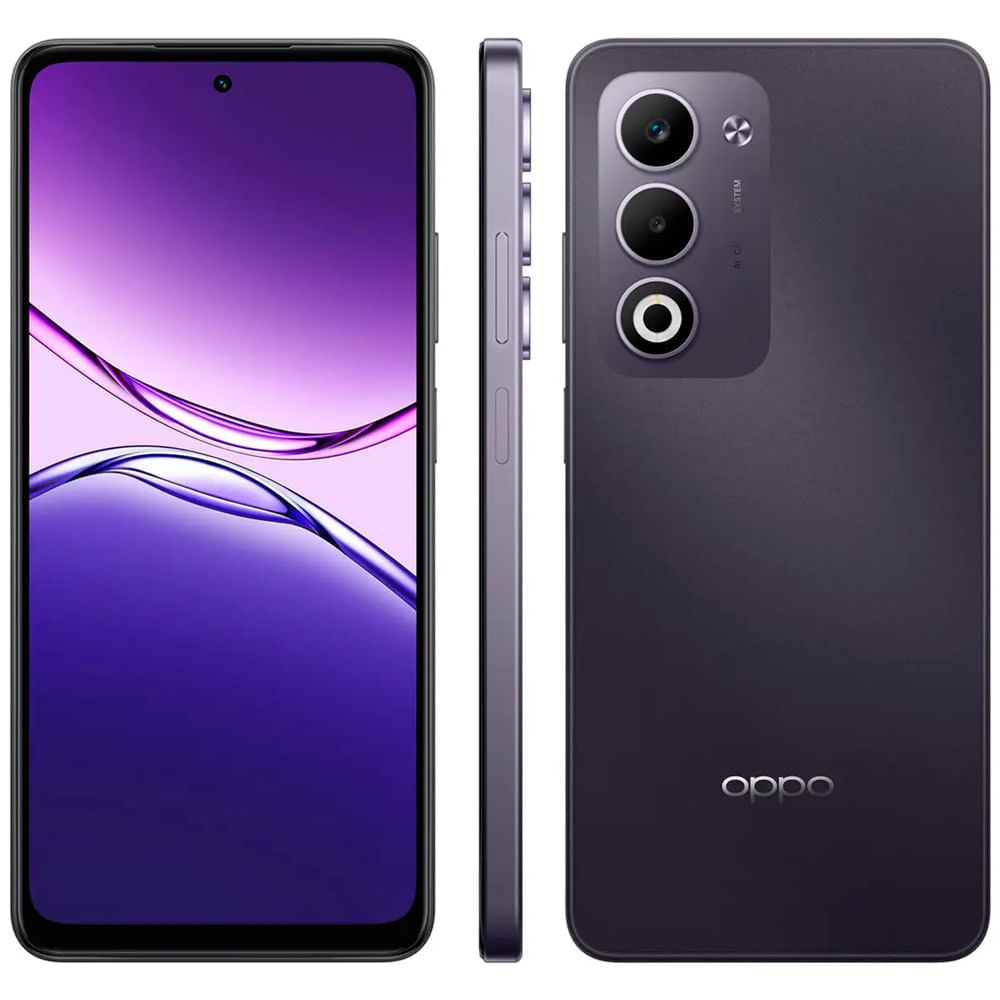 Smartphone Oppo A5 Roxo 256GB Câmera 50MP 6GB RAM