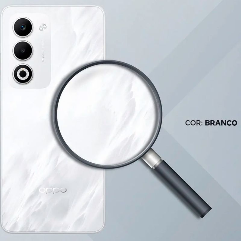 smartphone oppo a5 branco 256gb tela 6.67"câmera 50mp 6gb ram