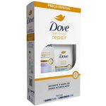 kit dove bond intense repair shampoo 350ml e condicionador 150ml