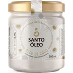 óleo de coco extra virgem santo óleo 200ml