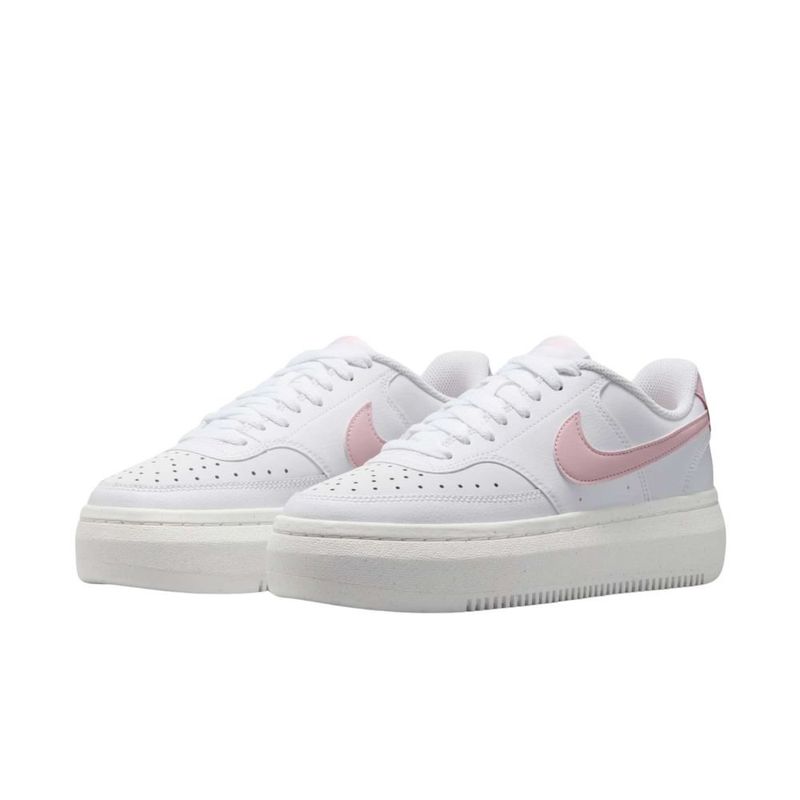 tênis casual feminino n°36 nike court vision alta rosa (mp)