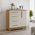 cômoda notável freijó e off white nt5185