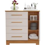 cômoda notável freijó e off white nt5185