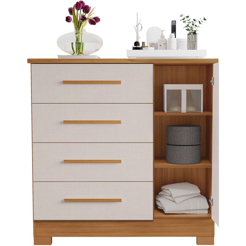 cômoda notável freijó e off white nt5185