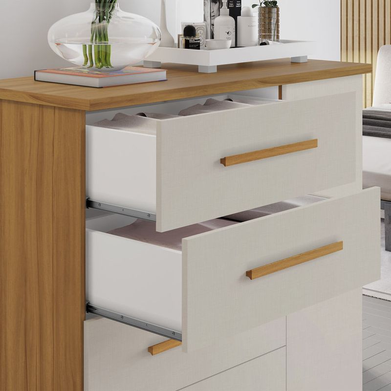 cômoda notável freijó e off white nt5185