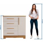 cômoda notável freijó e off white nt5185