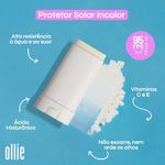 protetor solar em bastão ollie fps95 incolor
