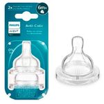 bico de mamadeira philips avent fluxo espesso anti-colic 6m+