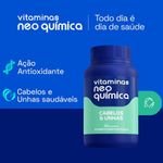 multivitamínico cabelos e unhas 60 cápsulas neo química