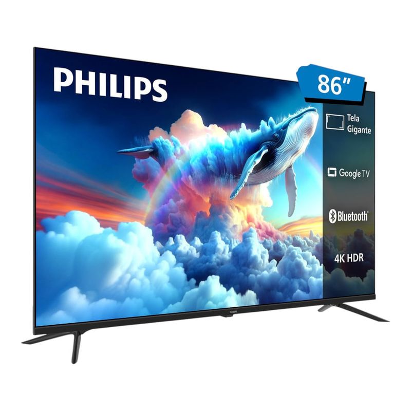 smart tv philips 86 polegadas 4k google tv 86pug7019/78