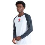 camisa masculina vasco braziline plaga manga longa proteção uv branco m (mp)