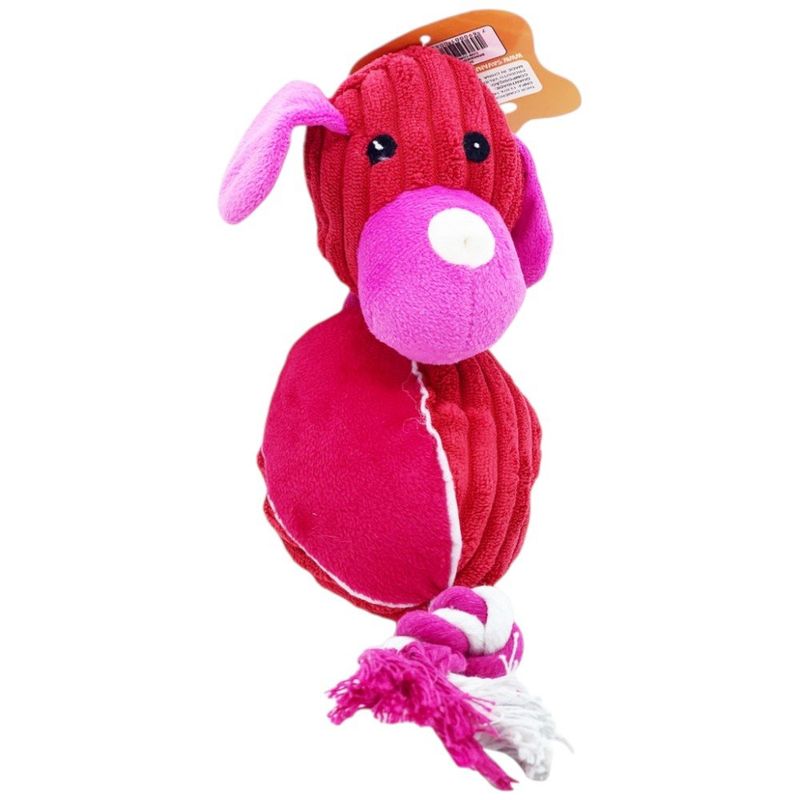 pelúcia cachorro para pet com corda savana (mp)