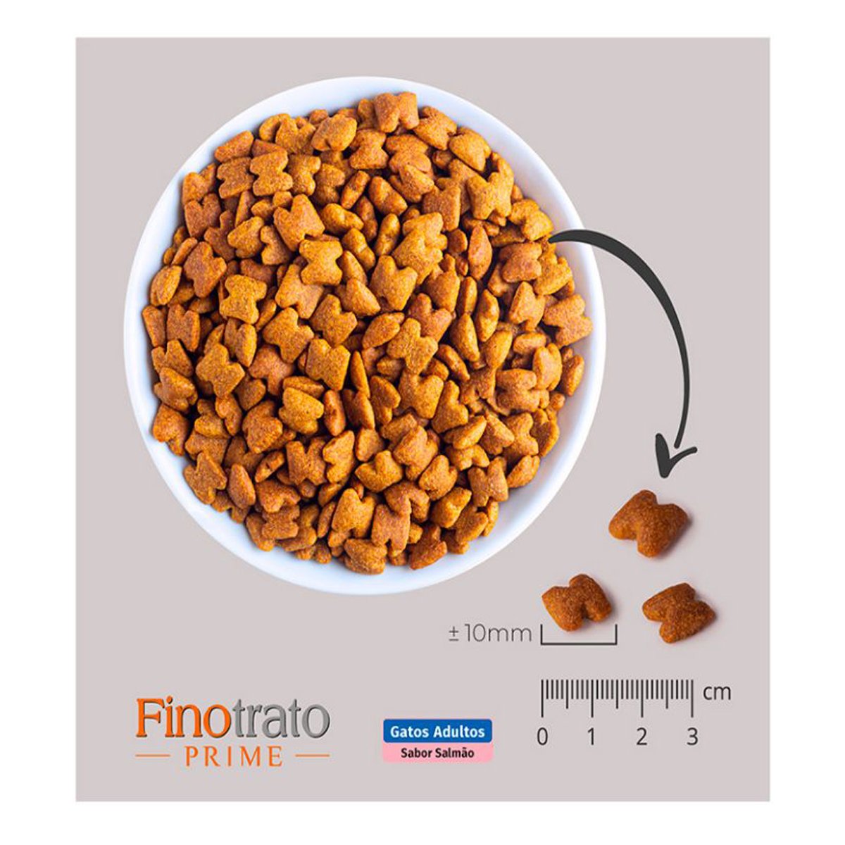 Ração para Gatos Adultos Finotrato Prime Salmão 1kg