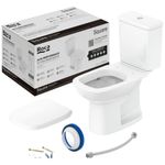 kit vaso sanitário com caixa acoplada roca 3/6 l square branco (mp)