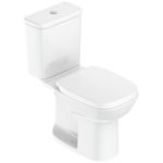 kit vaso sanitário com caixa acoplada roca 3/6 l square branco (mp)