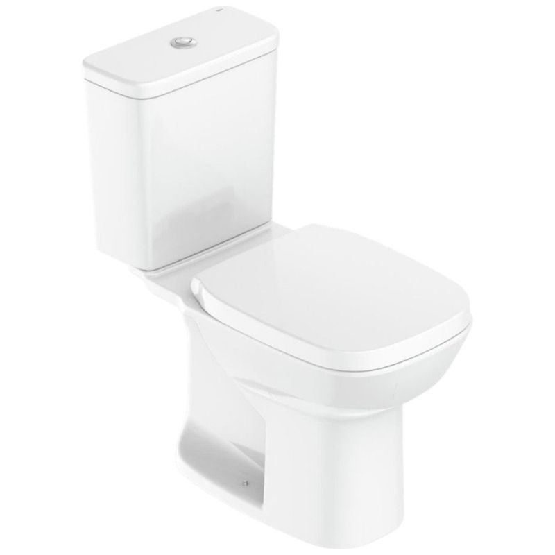 kit vaso sanitário com caixa acoplada roca 3/6 l square branco (mp)