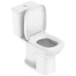 kit vaso sanitário com caixa acoplada roca 3/6 l square branco (mp)