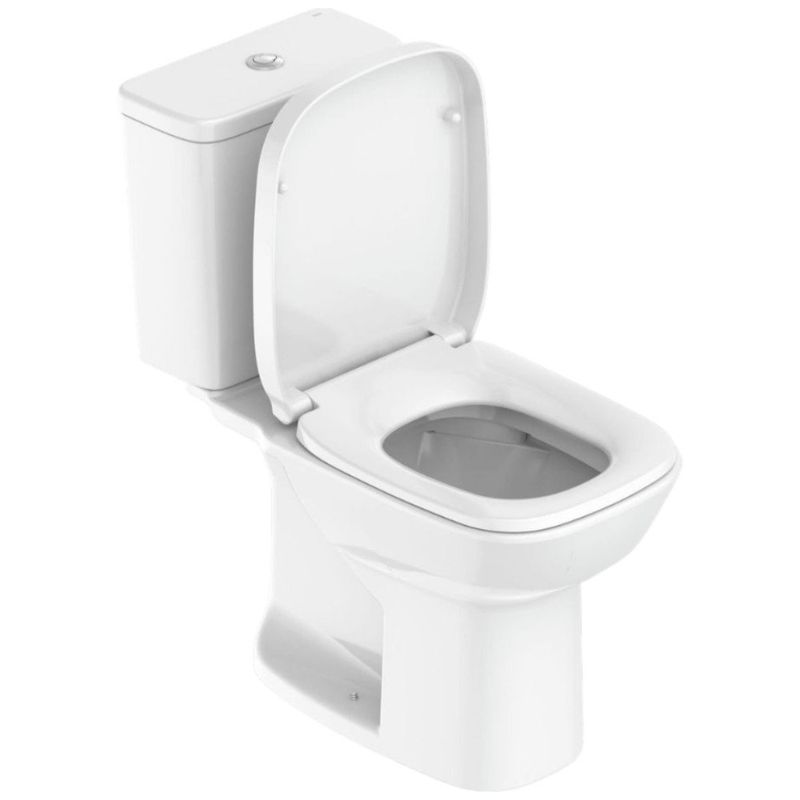 kit vaso sanitário com caixa acoplada roca 3/6 l square branco (mp)