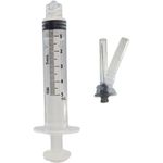 seringa 5ml luer lock com agulha 25x7 dispositivo de segurança sr