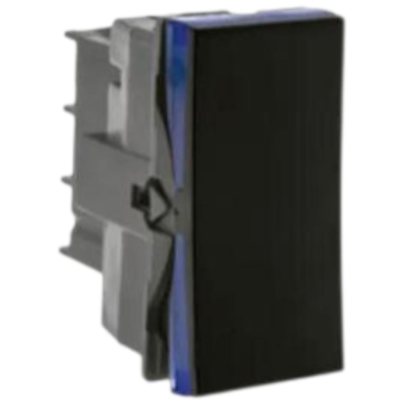 módulo interruptor legrand paralelo 10a 250w pial plus+ ba 1m 611011pt preto (mp)