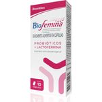 bio femina 10 cápsulas suplemento alimentar probióticos + lactoferrina biosintética