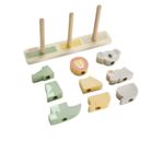 brinquedo animais empilháveis de madeira fisher-price mattel para bebês hxv04