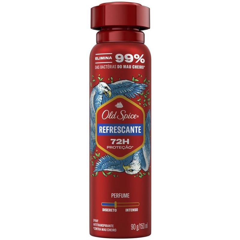 desodorante aerossol old spice refrescante 90g