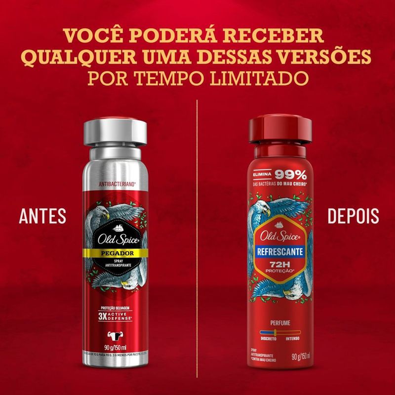 desodorante aerossol old spice refrescante 90g