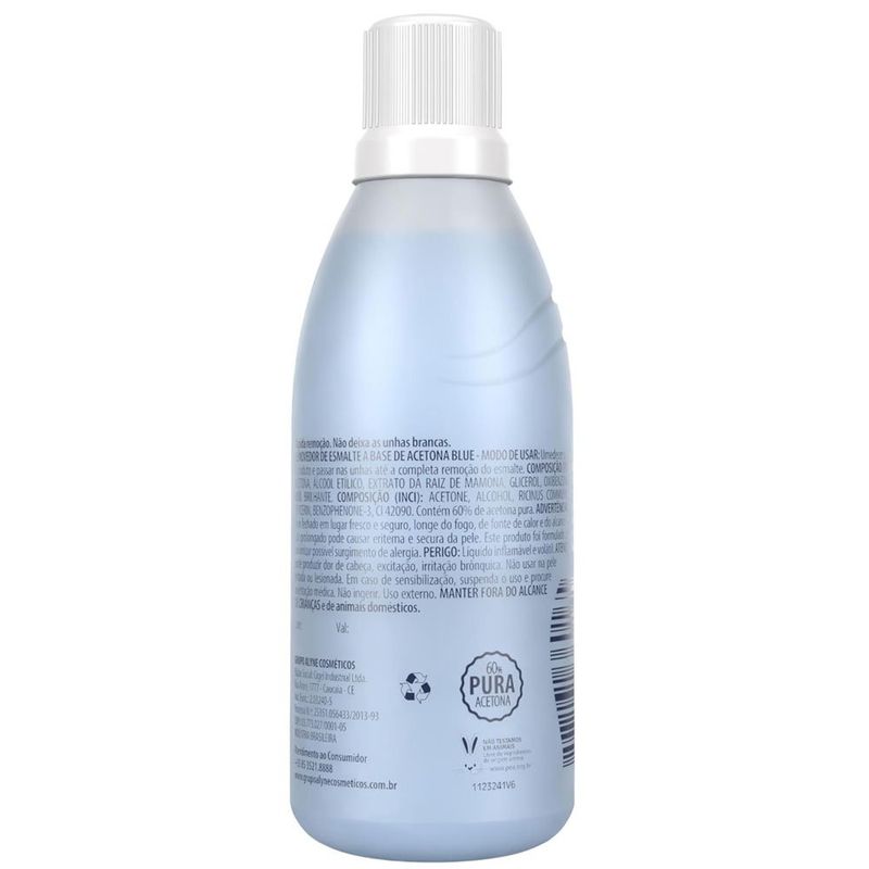 acetona alyne removedor base 100ml