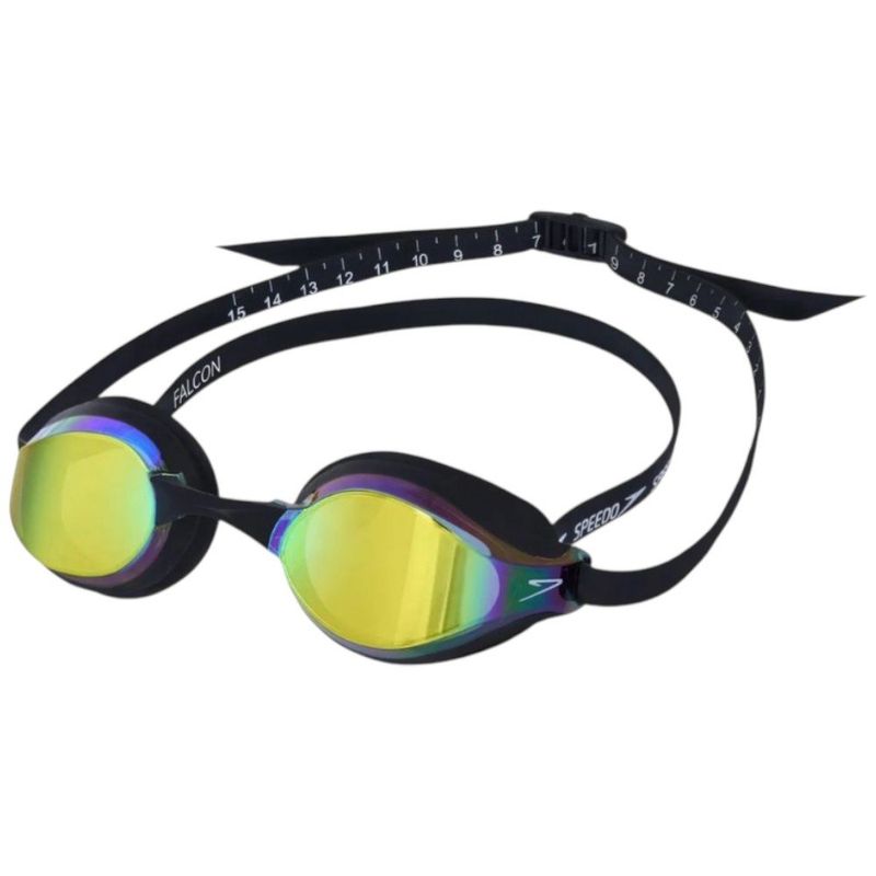 óculos de natação speedo falcon preto revo gold 509248180497u (mp)