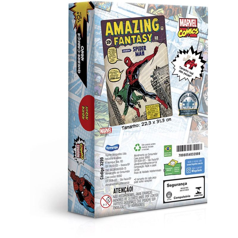 quebra cabeça homem aranha toyster 500 peças