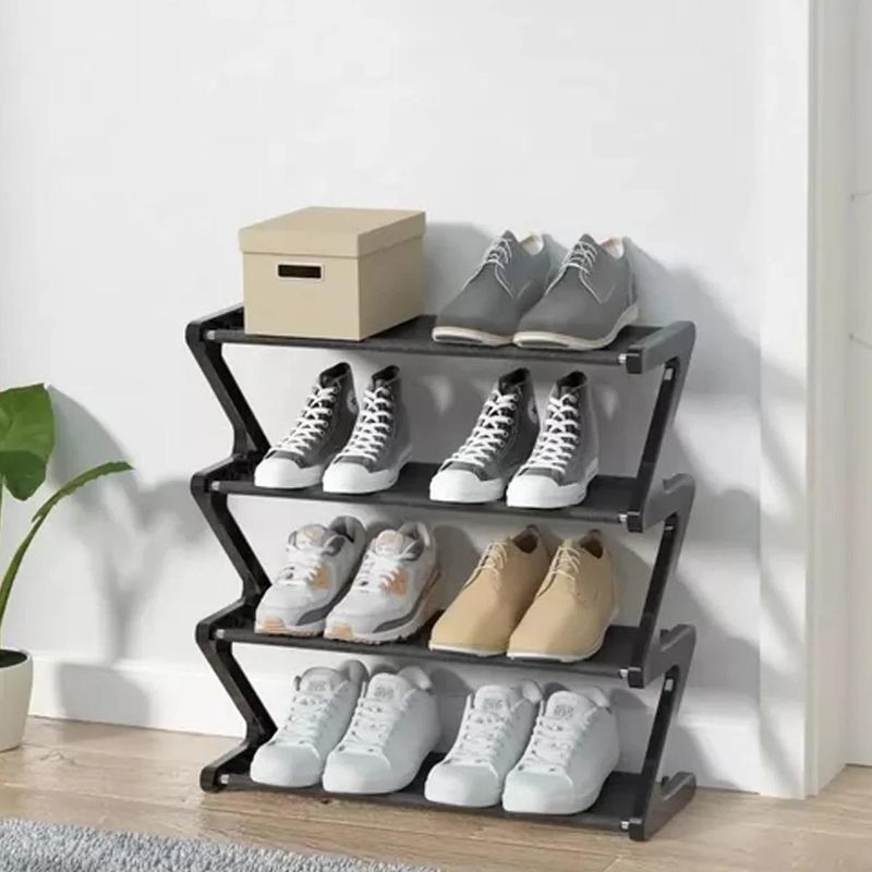 sapateira em ferro casita 8 pares de sapatos preto (mp)