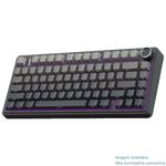 teclado gamer aula sem fio 81 teclas rgb preto a-mbi