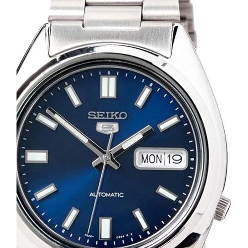 relógio masculino seiko snxs77 aço inoxidável azul a-bi