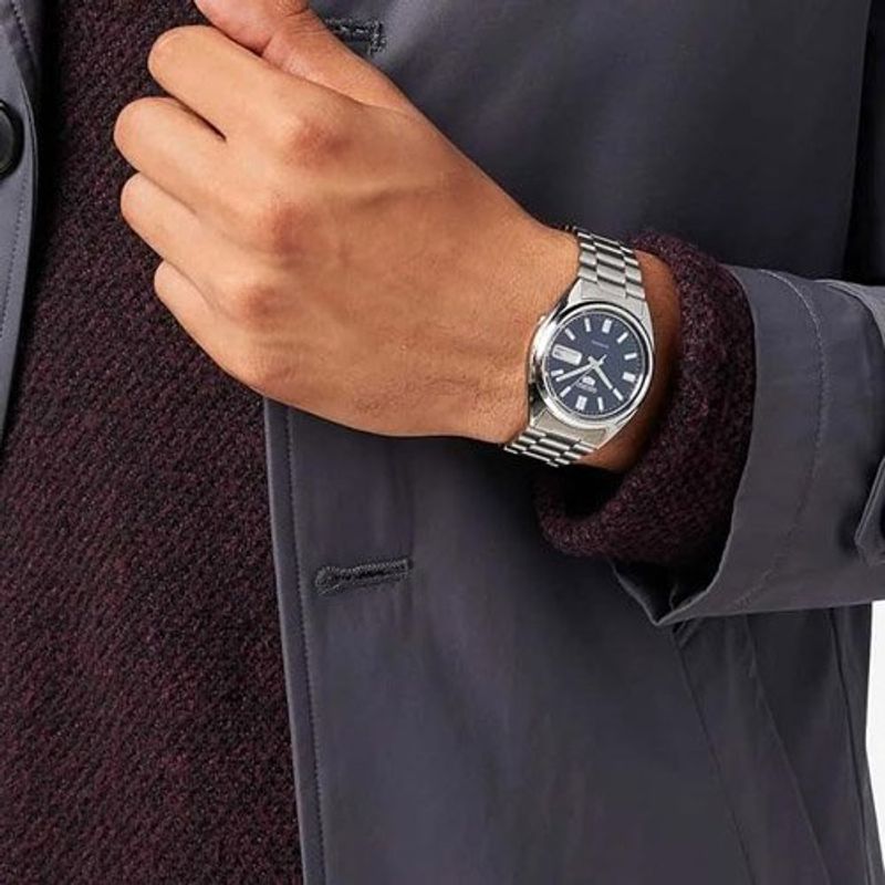 relógio masculino seiko snxs77 aço inoxidável azul a-bi