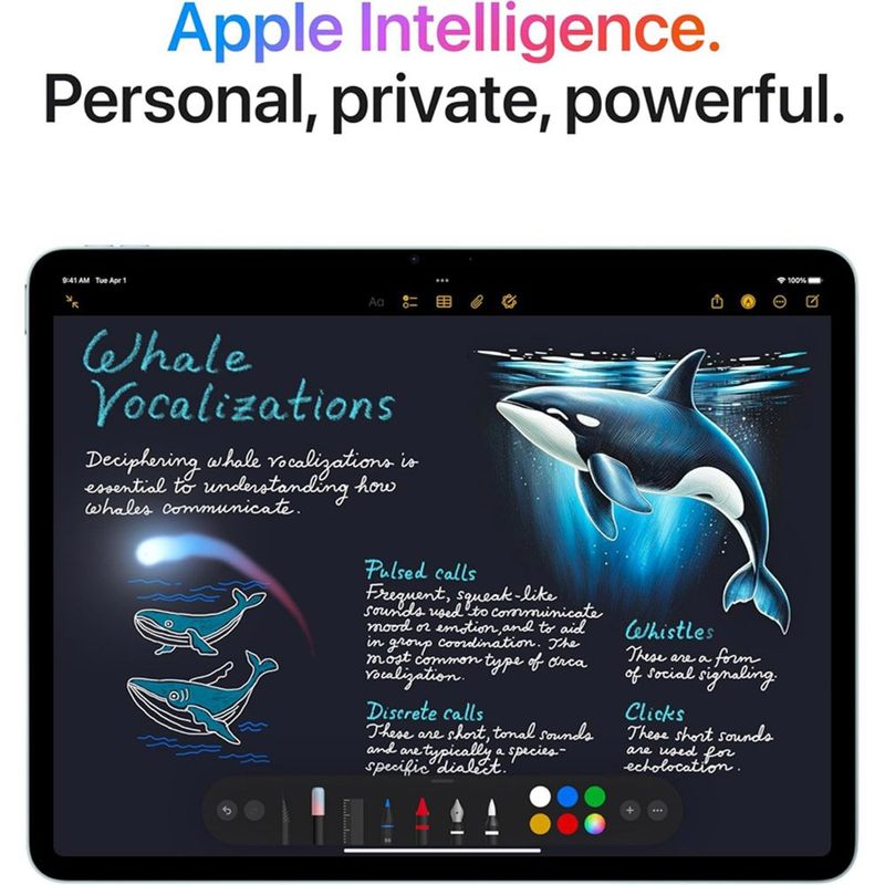 apple ipad air 11 " m3 128 gb starlight branco a-bi