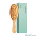 escova aycbnb para cabelo bambu madeira a-mbi