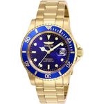 relógio invicta pro diver aço inoxidável dourado a-bi