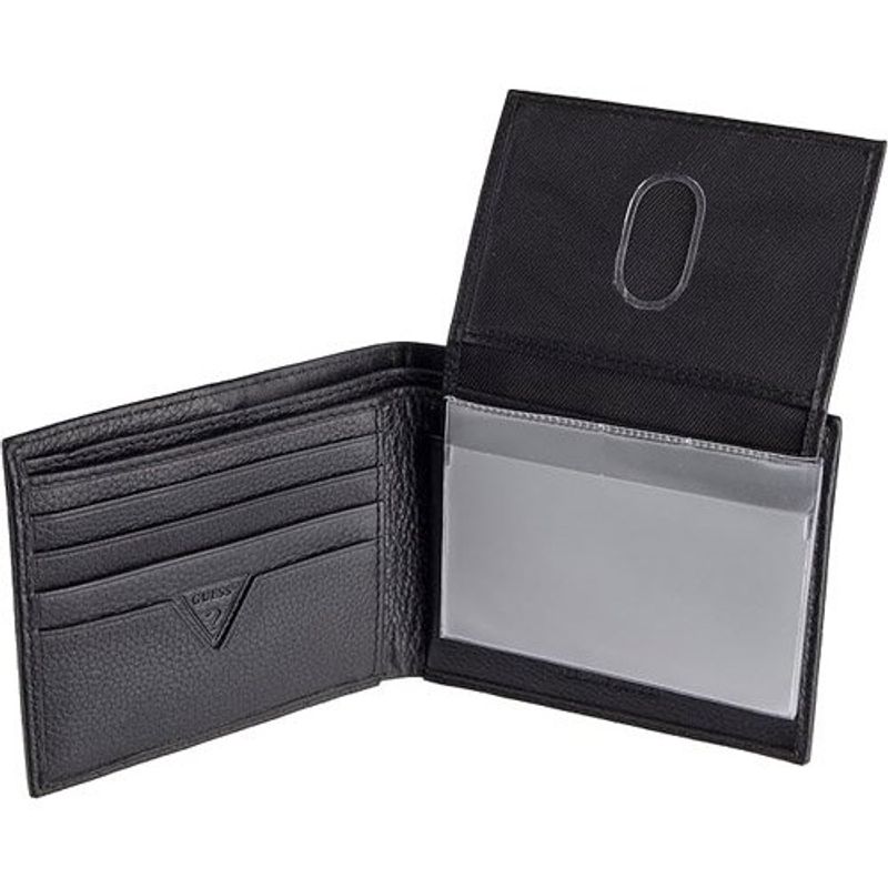 carteira masculina guess classic bifold preto a-bi