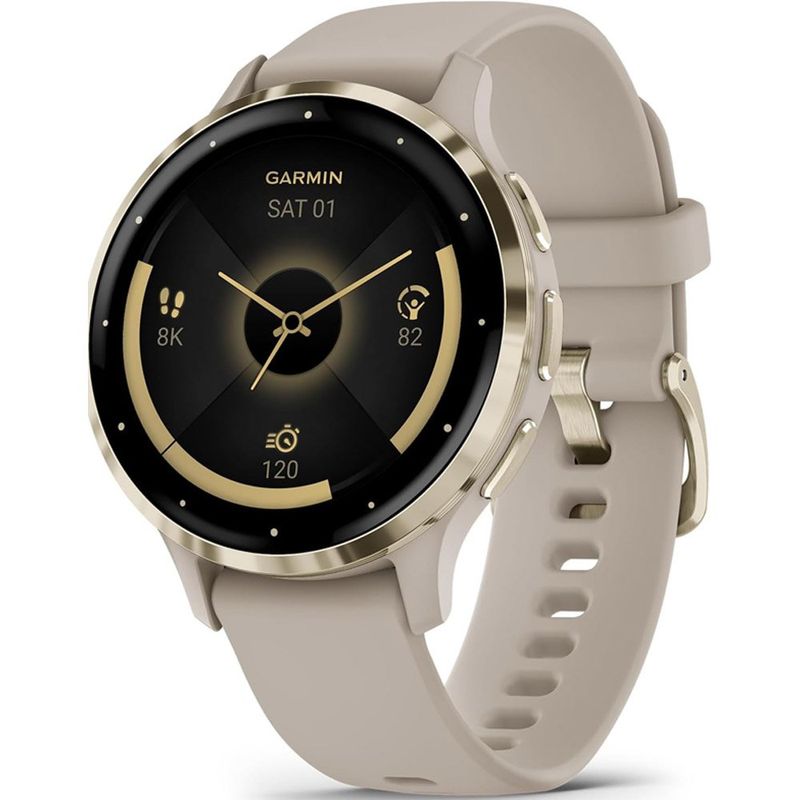 smartwatch garmin venu 3s tela amoled 1,2 41mm cinza a-mbi