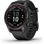 smartwatch garmin fenix 7s pro com gps e carregamento solar 42mm preto a-mbi