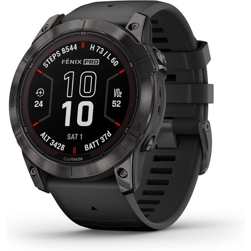 Smartwatch Garmin Fenix 7s Pro GPS Solar 51mm Preto