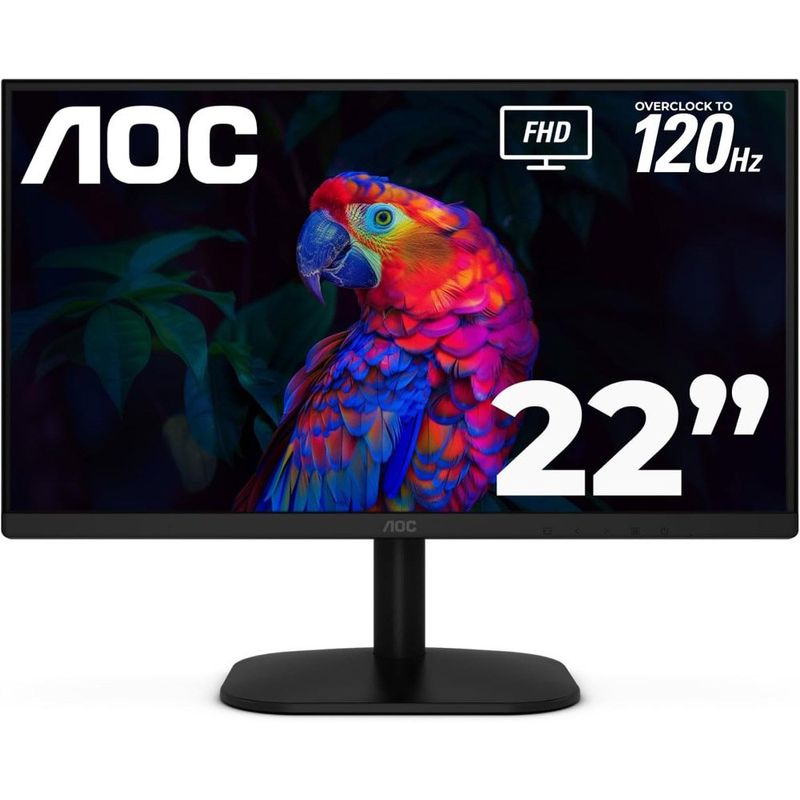 monitor aoc 22" full hd 120hz preto a-mbi