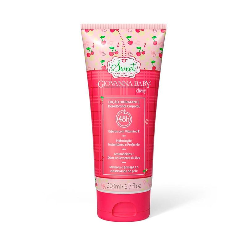 loção hidratante desodorante giovanna baby cherry 200ml
