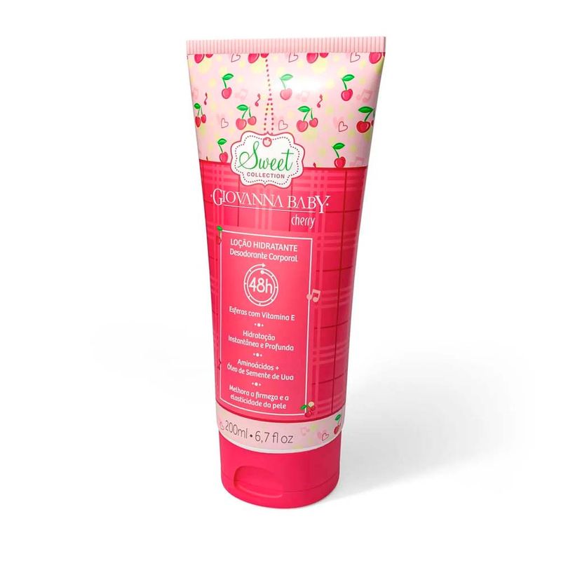 loção hidratante desodorante giovanna baby cherry 200ml