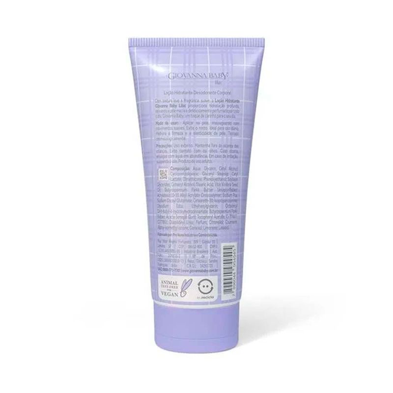 loção hidratante giovanna baby lilac 200ml