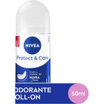 desodorante antitranspirante roll on nivea protect & care 50ml